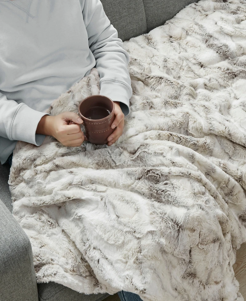 Madison Park Sachi Faux-Fur Throw, 60" x 70"