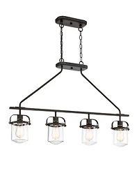 Designers Fountain Jaxon 4 Light Linear Chandelier