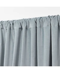 Lauren Ralph Velvety Room Darkening Back Tab Rod Pocket Curtain Panel, 52" x 63"