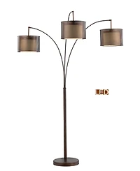 Artiva Usa Lumiere Ii 83" Led Arched Floor Lamp with Dimmer
