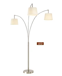 Artiva Usa Palumbo 84" Led Arched Floor Lamp with Dimmer