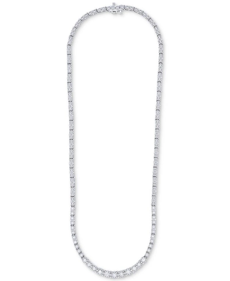 Wrapped in Love Diamond Graduated (1/2 c.t. t.w.) 17" Statement Necklace in Sterling Silver, Created for Macy's