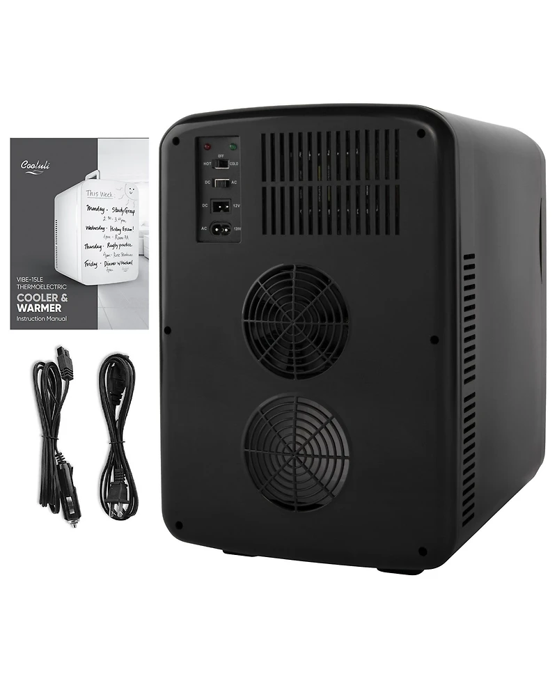 Cooluli Vibe-15LE Compact Thermoelectric Cooler And Warmer Mini Fridge