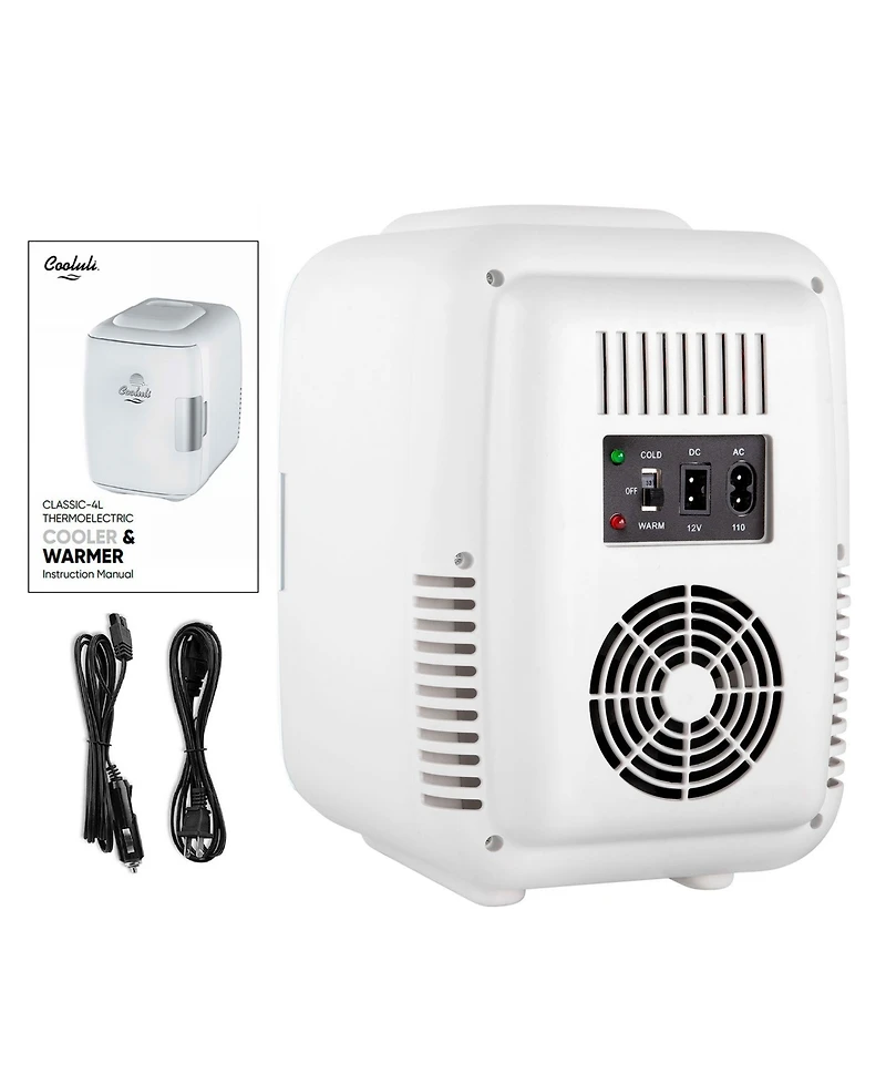 Cooluli Classic-4L Compact Thermoelectric Cooler And Warmer Mini Fridge