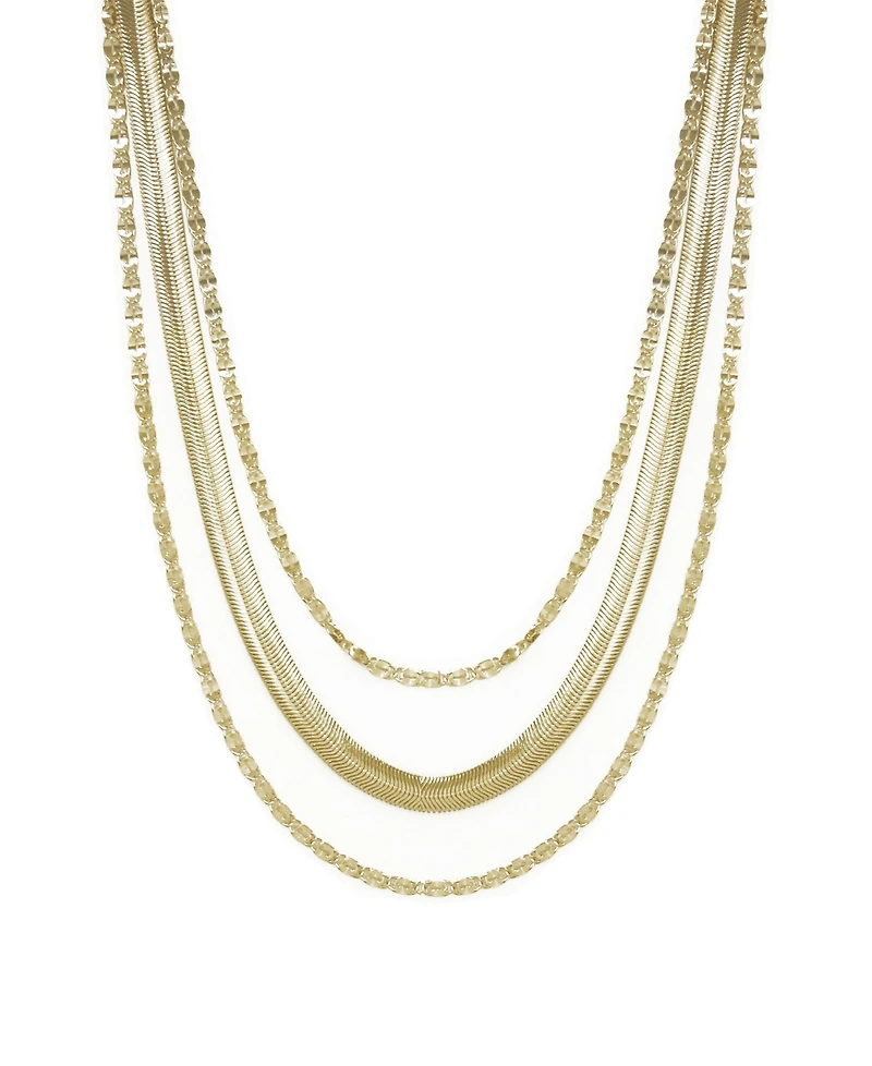 Ettika Supreme Mixed Chain Gold Layered Necklace