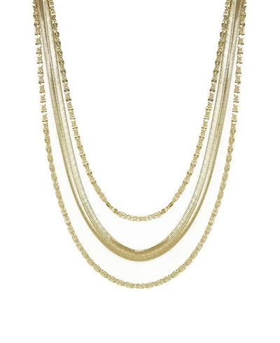 Ettika Supreme Mixed Chain Gold Layered Necklace