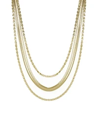 Ettika Supreme Mixed Chain Gold Layered Necklace