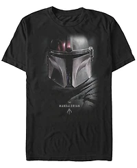 Star Wars Men's Mandalorian Big Face Helmet T-shirt