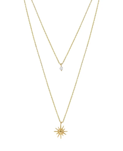 Ettika Layered Starburst Crystal Necklace