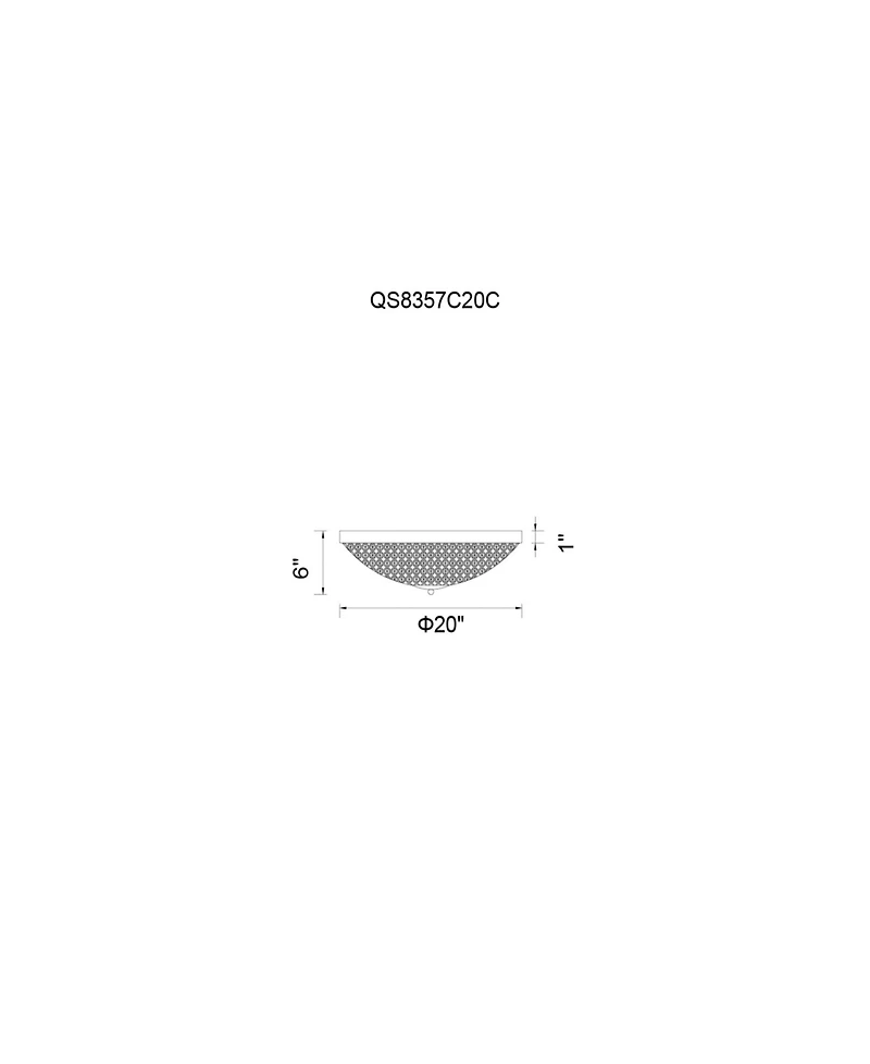 Cwi Lighting Globe 6 Light Flush Mount