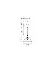 Cwi Lighting Vogel 1 Light Mini Pendant