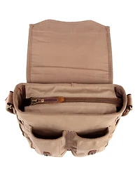 Tsd Brand Turtle Ridge 4-Pocket Canvas Crossbody Bag