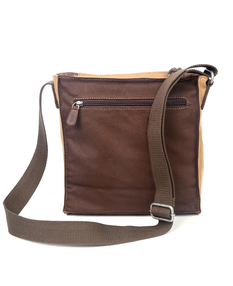 Tsd Brand Hidden Woods Canvas Crossbody Bag