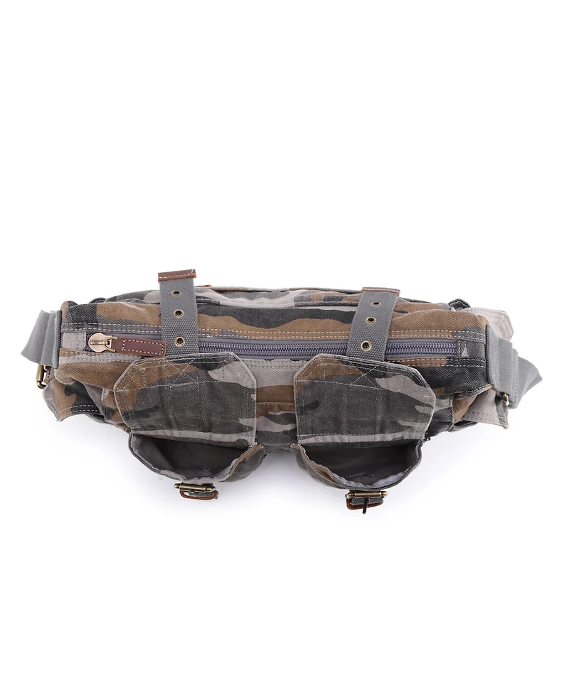 Tsd Brand Camo Canvas Messenger Bag