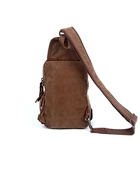 Tsd Brand Sunset Cove Canvas Sling Bag