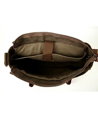 Tsd Brand Silver Road Canvas Messenger Bag