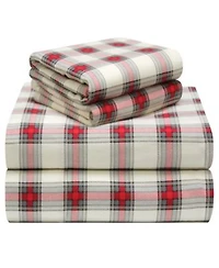 Pointehaven Plaid Flannel Sheet Sets