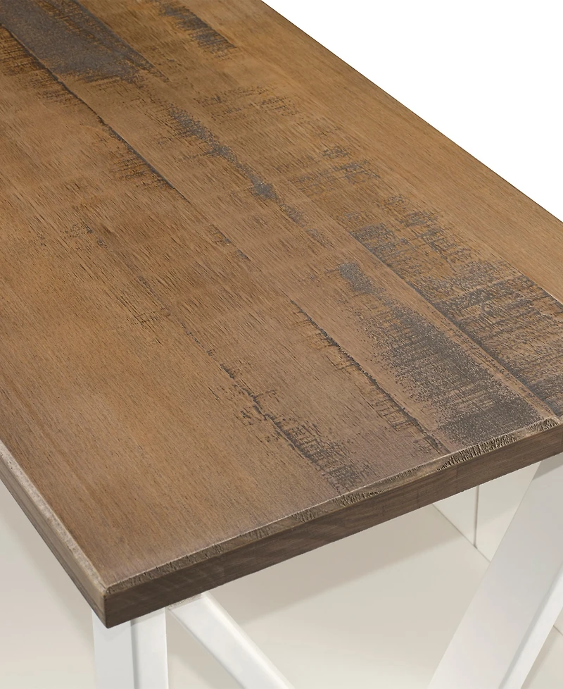 Walker Edison Solid Wood Farmhouse Storage Console