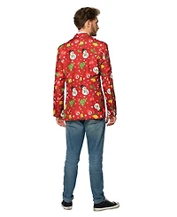 Suitmeister Men's Christmas Red Icons Light Up Blazer