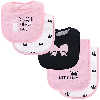 Hudson Baby Infant Cotton Terry Bib and Burp Cloth