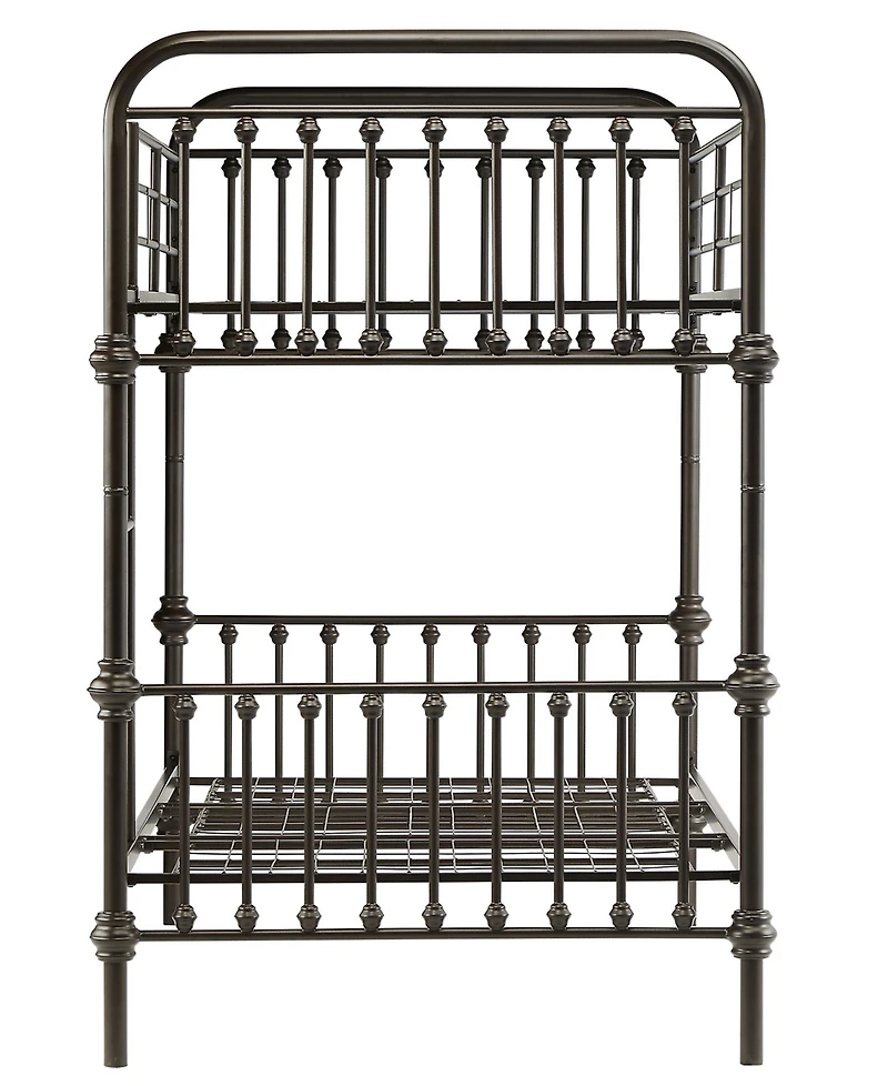 iNSPIRE Q Calvados Antique Metal Bunk Bed, Twin
