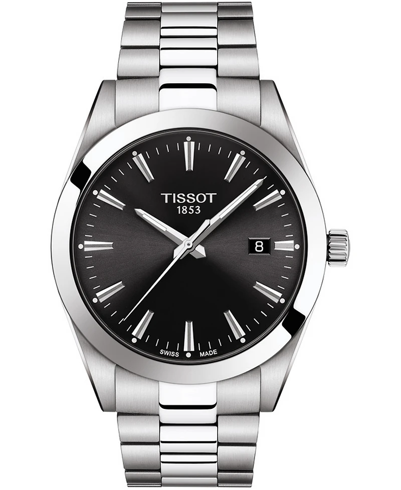 Tissot Men's Swiss T-Classic Gentleman Stainless Steel Bracelet Watch 40mm