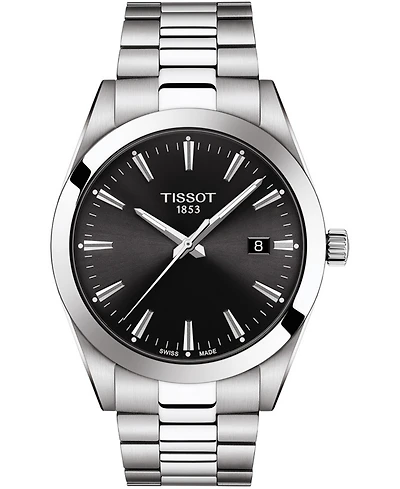 Tissot Men's Swiss T-Classic Gentleman Stainless Steel Bracelet Watch 40mm