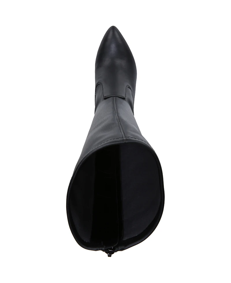 Franco Sarto Women's Katherine Block Heel Pointed Toe Knee High Boots
