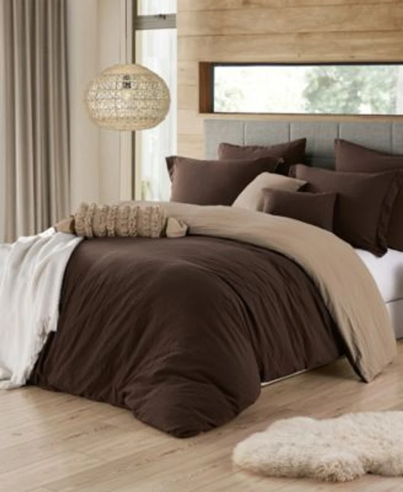 Cathay Home Inc. Ultra Soft Reversible Crinkle Duvet Cover Sets
