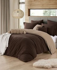 Cathay Home Inc. Ultra Soft Reversible Crinkle Duvet Cover Sets