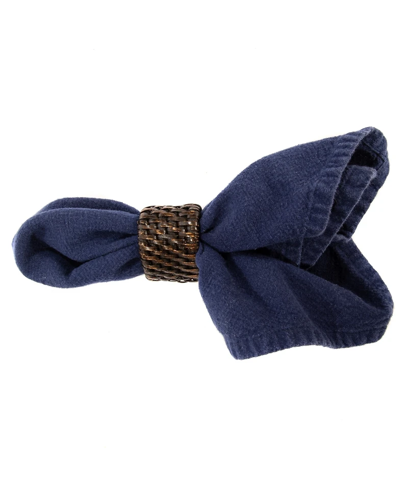 Artifacts Rattan 6-Piece Oval Napkin Ring Set