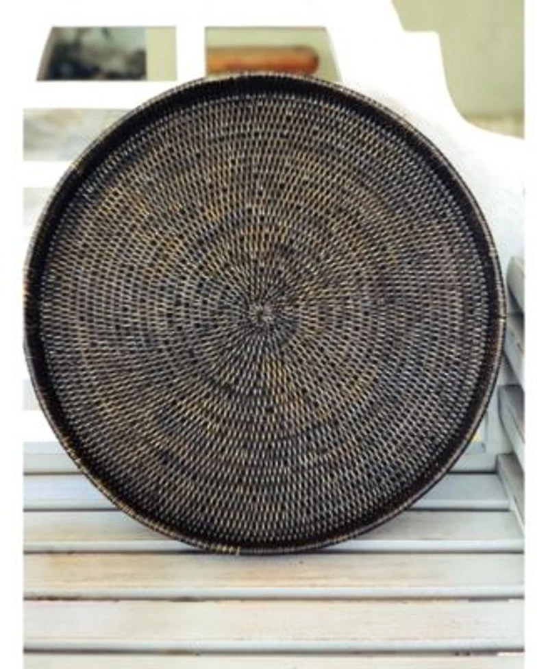 Artifacts Trading Company Rattan Round Tray Collection