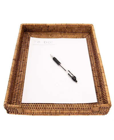 Artifacts Trading Company Rattan Office Paper Tray