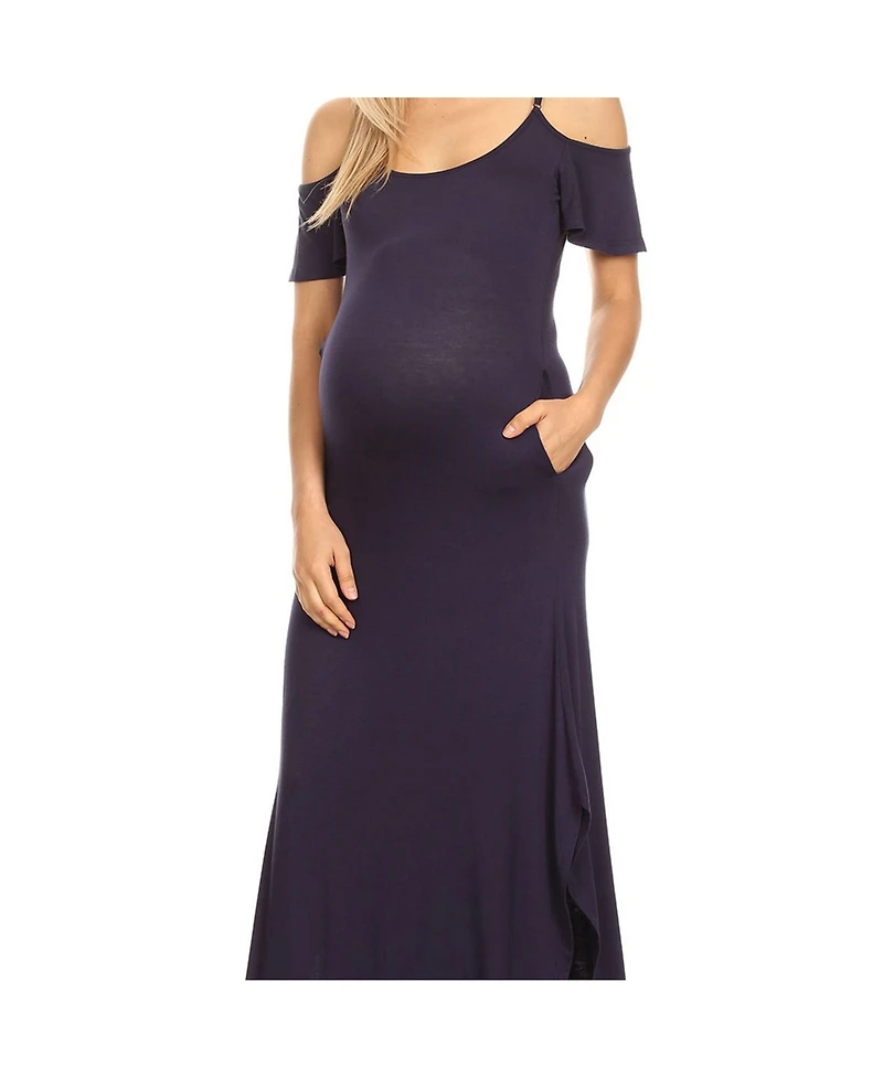 White Mark Maternity Lexi Maxi Dress
