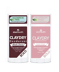 Zion Health Cherry Plus Sweet Amber Deodorant Duo, 5.6oz