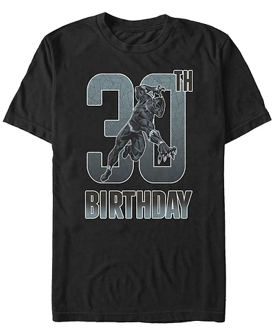 Fifth Sun Men's Marvel Black Panther 30th Birthday Short Sleeve T-Shirt