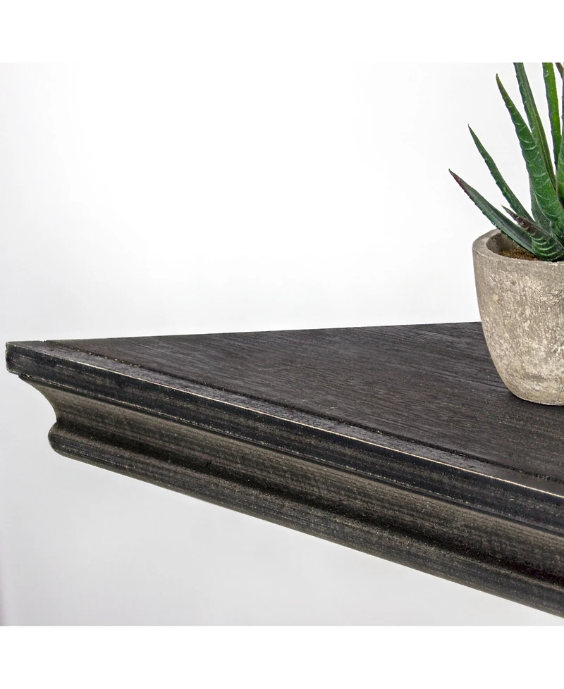 American Art Decor Rustic Wood Floating Corner Shelves