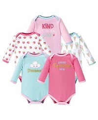Luvable Friends Baby Girls Everyday Cotton All In One Garment With Long Arms