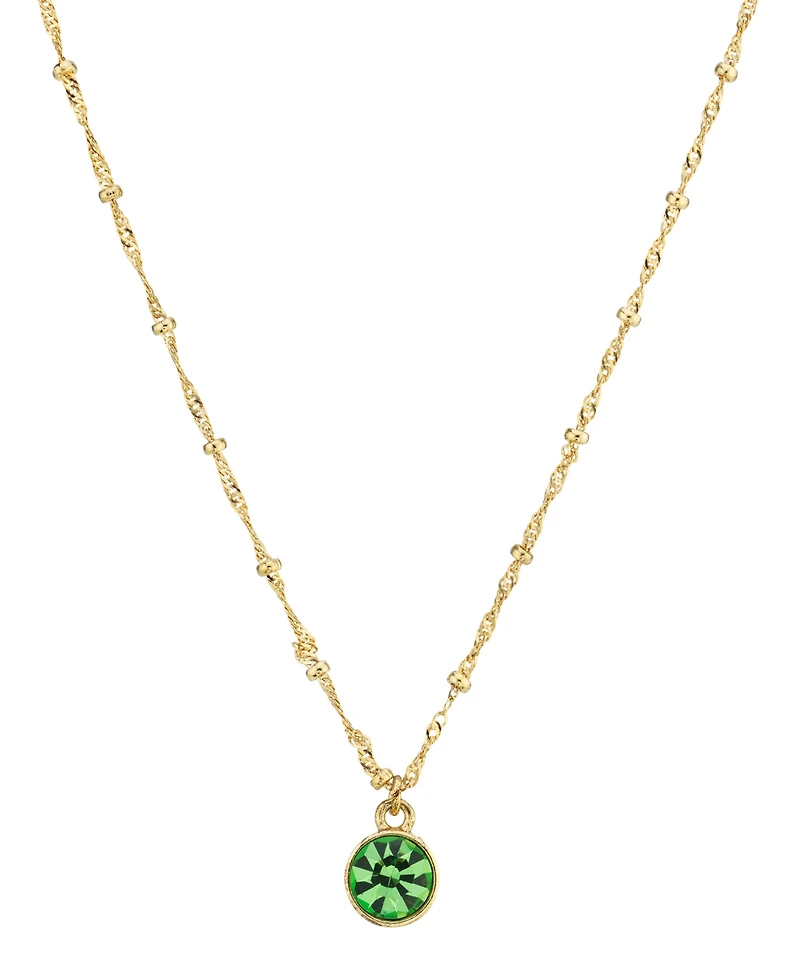 2028 14K Gold-Dipped Pendant Necklace