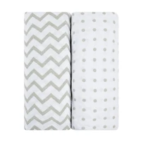 Ely's & Co. Baby Fitted Waterproof Bassinet Sheet 100% Combed Jersey Cotton