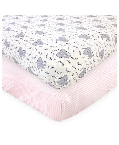Touched by Nature Girls Natural Cotton Crib Sheet
