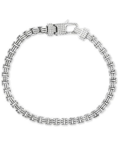 Effy Men's Box Link Chain Bracelet in Sterling Silver