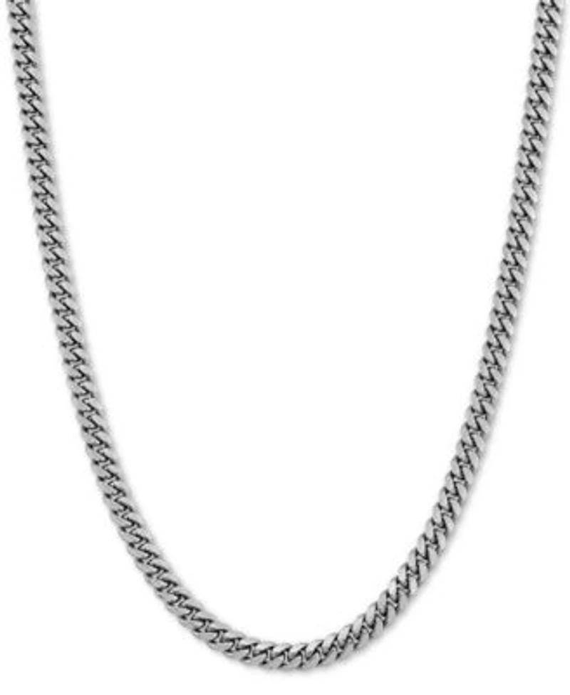 Cuban Link Chain Necklaces In Sterling Silver 18k Gold Plated Sterling Silver