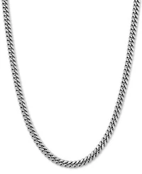 Cuban Link Chain Necklaces In Sterling Silver 18k Gold Plated Sterling Silver