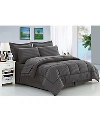 Elegant Comfort Dobby Stripe 8 Pc. Comforter Sets