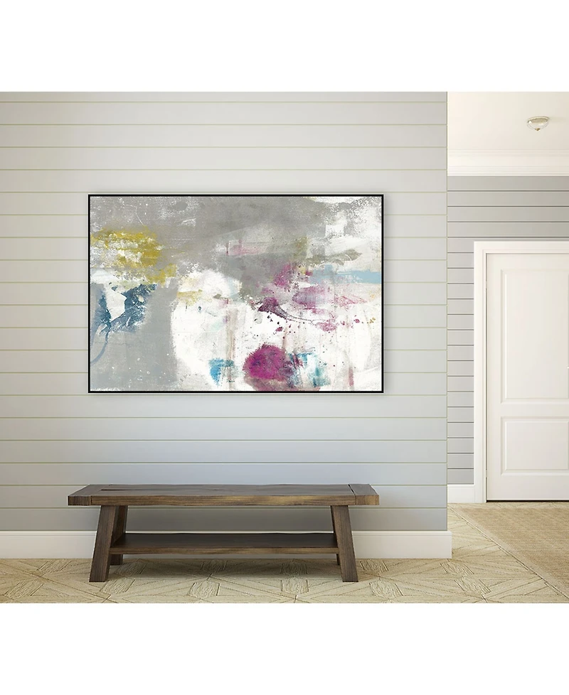 Giant Art 36" x 24" Minute I Art Block Framed Canvas