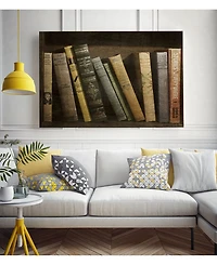 Giant Art 14" x 11" Vintage Like Book Collection Ii Museum Mounted Canvas Print