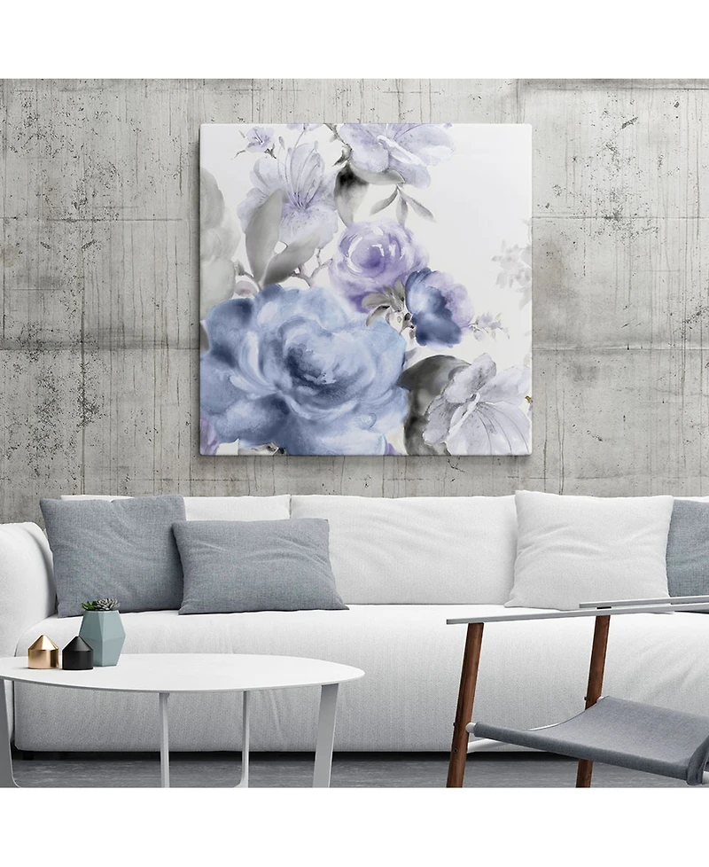 Giant Art 20" x 20" Light Floral I Museum Mounted Canvas Print