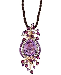 Le Vian Crazy Collection Multi-Stone Cord Pendant Necklace in 14k Strawberry Rose Gold (18 ct. t.w.)