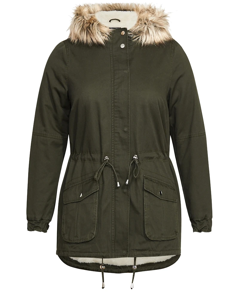 City Chic Women's Explorer Parker Jacket